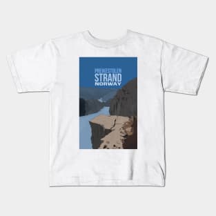 Norway Preikestolen Travel Norwegian Kids T-Shirt